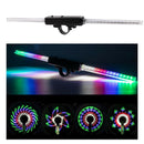 Bike Bicycle Cycling Wheel Spoke Wire Tyre Bright LED Flash Light Lamp