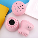 Silicone Face Washing Tool Cute Animal Hand Squeeze Deep Clean Massage Brush cby