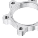 2Pcs Bike Freewheel Threaded Hubs Disk 6Bolt Flange Adapter  Nut 48mm