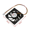 Internal 12V 3 Pin CPU Fan Cooler Fan for PC 70x70x15mm J1A1