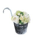 Flower Pot Garden Hanging Balcony Plant Home Decor Metal Iron Potted Planters