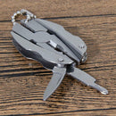 Mini Folding Outdoor Multi-function Pliers Screwdriver Keychain Pocket Tool