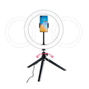10" LED Selfie Ring Light with Tripod Stand Phone Holder for Live Makeup bs