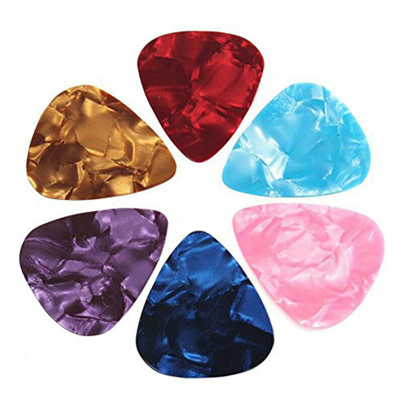 60 Pack Abstract Art Colorful Guitar Picks, Unique Guitar Gift For Bass, El