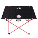 Folding Aluminum Camping Picnic Table Dining Desk Outdoor Gear Red