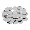 50 Pack Empty Round Metal Tin Palette Pans Cosmetic Eyeshadow Blush Lipstick