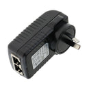 24V1A Poe&LAN Injector Ethernet Power Supply Switch AU Plug Adapter for IP