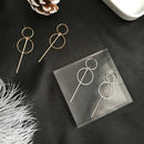 Fashion Earrings Punk Simple Long Section Tassel Pendant Size Circle Earrin