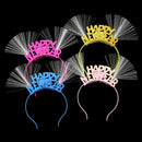LED Hairband Happy New Year Light Up Glowing Headband Toys Christmas Gifts