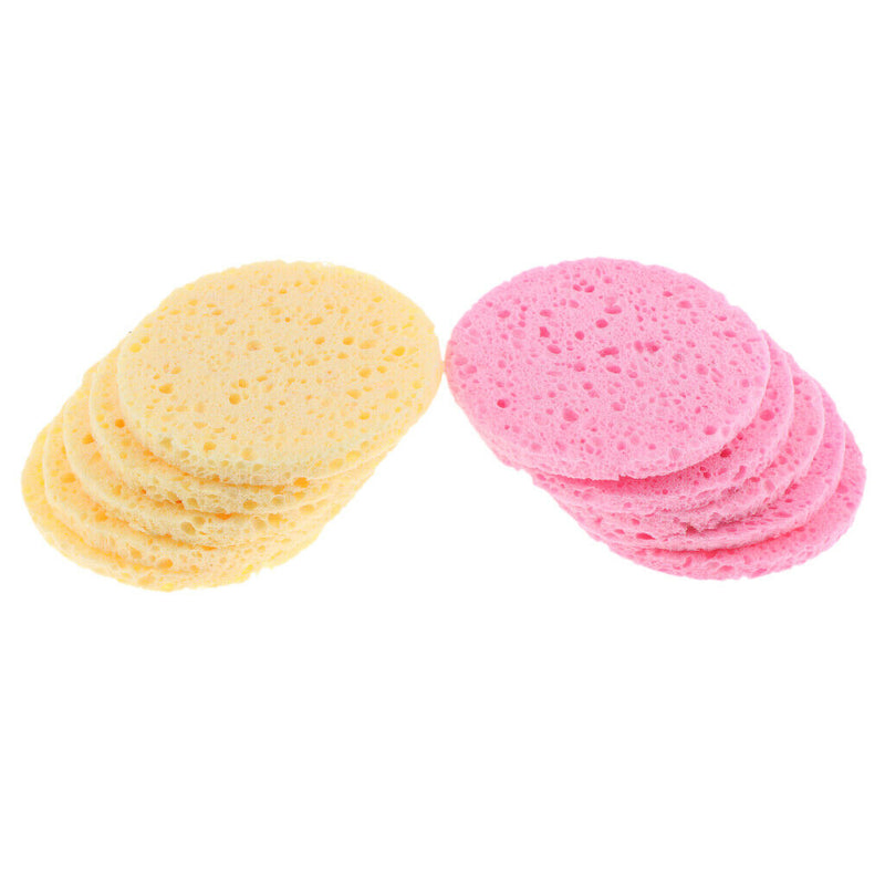 10PCS Natural Sponge Deep Cleansing Puff Beauty Makeup Remove Face Wash Pad