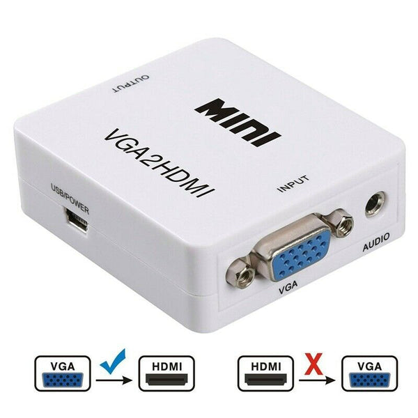 HDMI to VGA Male to Female Adapter Cable with Audio Port X9C9