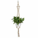 Handmade Macrame Plant Hanger Flower Pot Holder Pot Lifting 4 Leg String Ro D4Z9