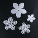4 Pcs Flowers Metal Cutting Dies Stencils For DIY Scrapbooking Paper Card Craft