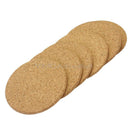 6Pcs Round Plain Cork Coasters Drink Coffee Tea Cup Mat Pad For Home Office
