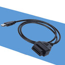 2PCS 16Pin To USB Port Charger Adapter Cable Connector Diagnostic Tools UOZ JCR