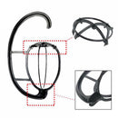 2Pcs Lightweight Wig Stand Holder-Portable Durable Plastic Folding Wig Holder