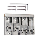 Durable 1 Set 4-string Electric Bass High-End Roller Saddles Bridge Tailpieces