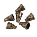 60 Bronze Tone Bead Caps Fit Chain Tassel 11x9mm D3X2