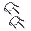 2 pcs Men Women Unisex Shirt Stays Belt Belts with Non-slip Locking Clip Keeping