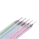 Crystal Painting Drawing Dotting Pen Dual-ended Nail Art Brush Tool Manicur@