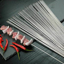 Barbecue Skewers, 100 PCS Stainless Steel Barbecue Skewer BBQ Needle Sticks T5Q3