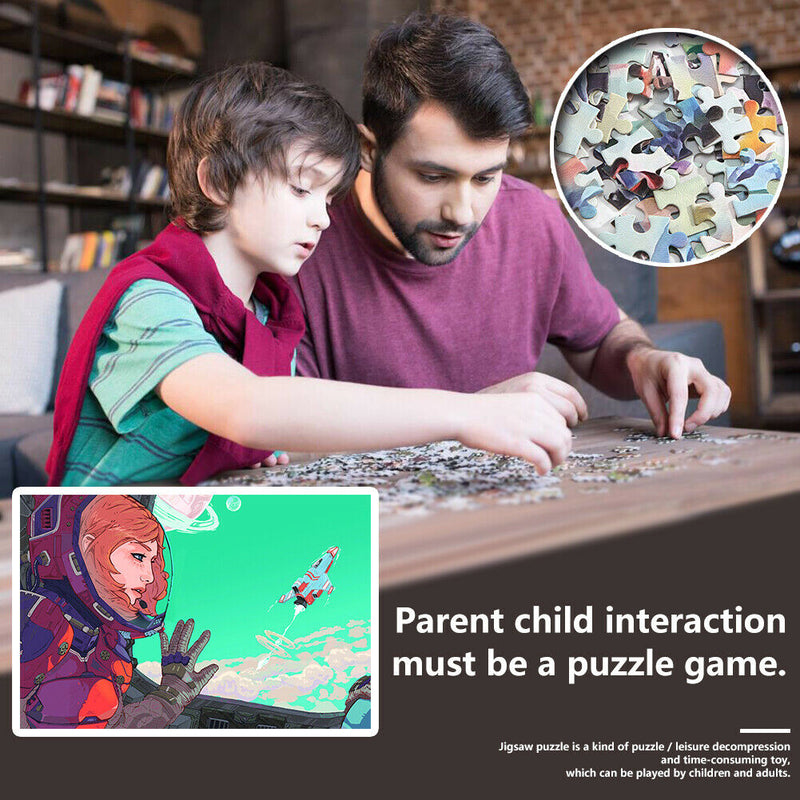 1000pcs Space Astronaut Jigsaw DIY Puzzle Picture Toys for Adults Children