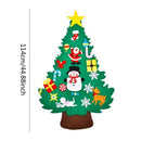 DIY Felt Christmas Tree Pendants Wall Hanging Decoration Stickers Xmas Orna
