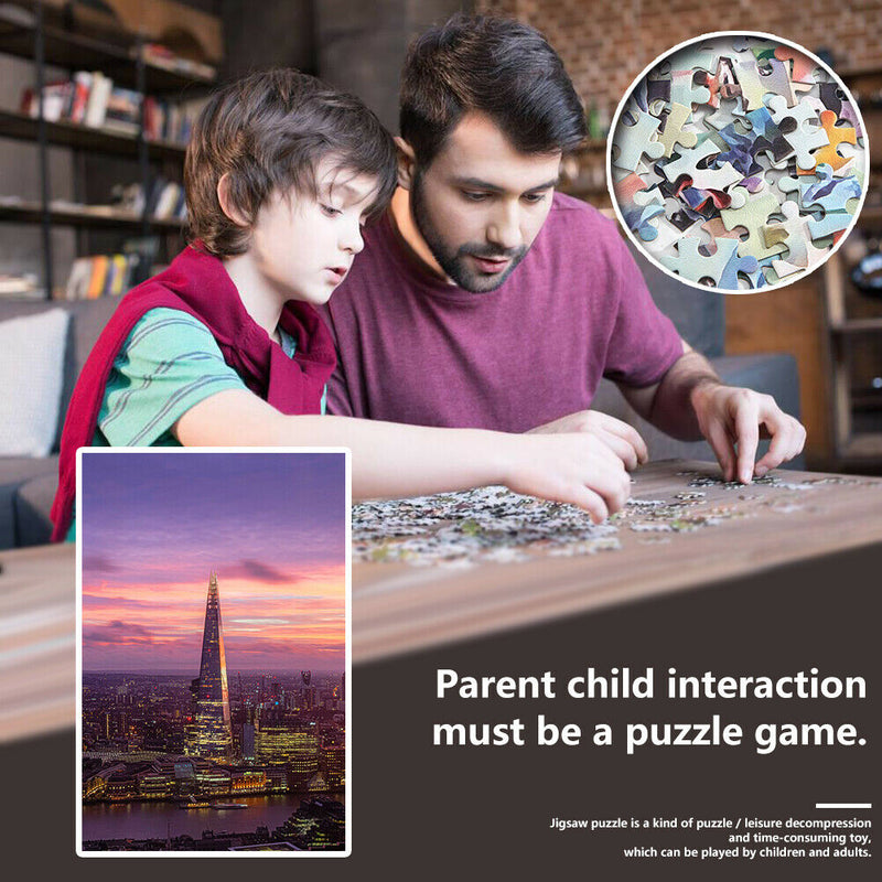 1000 Pieces Paper Jigsaw Puzzles The Shard Assembling Picture Craft 75X50cm