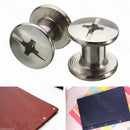 100PCS Nickel Binding Chicago Screws Nail Rivets Photo Album Leather Craft 5x6mm