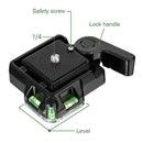 QR40 Camcorder Tripod Monopod Ball Head Quick Release Plate for DSLR Camera