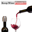 Wine Stopper, Premium Stainless Steel Reusable Bottle Stopper Wine Closure,