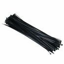 100Pcs 7.7 Inch Plastic Cable/Wire Zip Ties with Self-Locking Teeth - Black L9X8