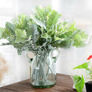 Artificial Dusty Miller Flowers Bridal Wedding Real Touch Bouquet Home Decor