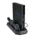 Cooling Fan Vertical Stand Station Controller Charger for Sony Playstation4JC_