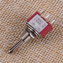 10pcs Red 3 Pin 3 Position ON-OFF-ON SPDT Mini Momentary Toggle Switch 125V 250V