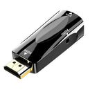 HW2208 HDMI to VGA Converter HD 1080P Adapter with 3.5mm Audio Jack (Black)
