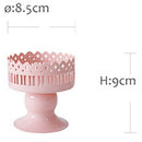 Sweetgo Pink Mini Cupcake Stand Metal Single One Candle Holder Table Decora