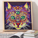 5D DIY Special Shaped Diamond Painting Cat Head Cross Stitch Mosaic Kits