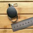 Retractable Metal Card Badge Holder Steel Ring Belt Clip Pull Key Chain LOY