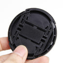 52mm Center Pinch Snap Front Lens Cap Cover For Canon For Nikon For
