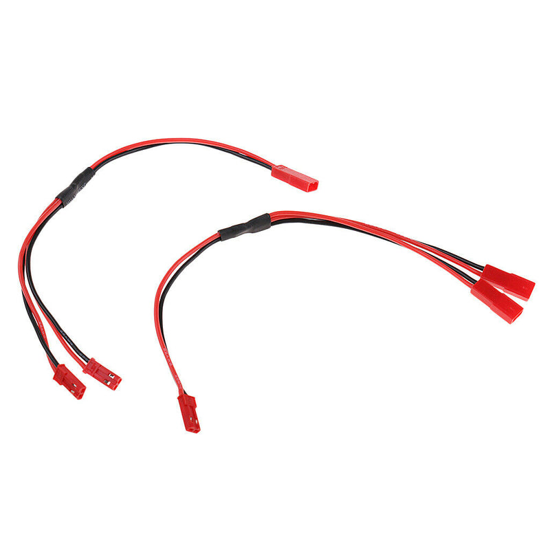 2 Pieces Lipo Battery Cable Connector JST Male / Female To Y Connector Female /