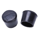 24 Pieces 25mm Black Round Rubber Leg Foot Lid Holder for Furniture Chairs