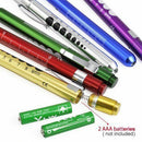 Aluminum Medical First Aid LED Pen Light Flashlight Torch Doctor Nurse EMT Tool