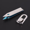 Mini Stainless Steel Forceps Outdoor Travel Survival Tool Key Ring Tweezers