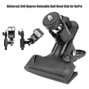 Gimbal Strong Clamp Universal 360 Degree Rotatable Ball Head Clip for GoPro