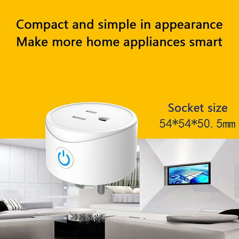 Voice Control Mini US Wifi Plug Wireless Remote Smart Home Socket Switch A