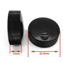 32.5x13mm Volume Control Black Frosted Solid Aluminum For 6mm Potentiometer W1P7