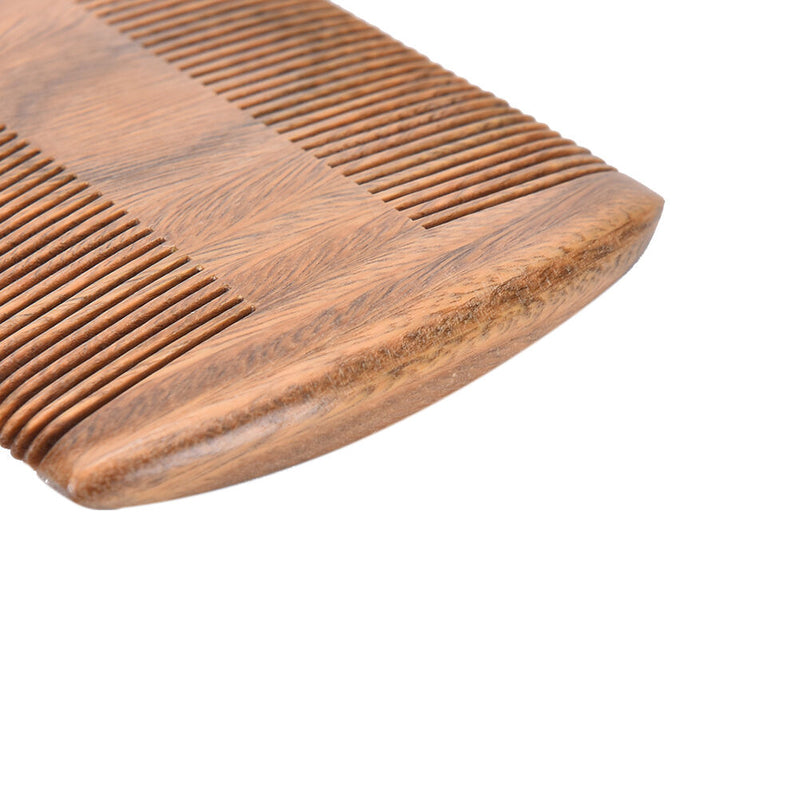 Natural Handmade Sandalwood Anti-Static Pocket Comb Beard Mustache Hair Brush Gw