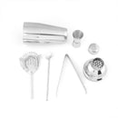 5PCS 750ML Stainless Steel Cocktail Jigger Mixer Bar Drink Shaker Bartender Kit