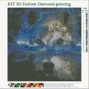 Full Diamond Night Wolf 5D Diamond Painting Embroidery Cross Stitch Art Dec